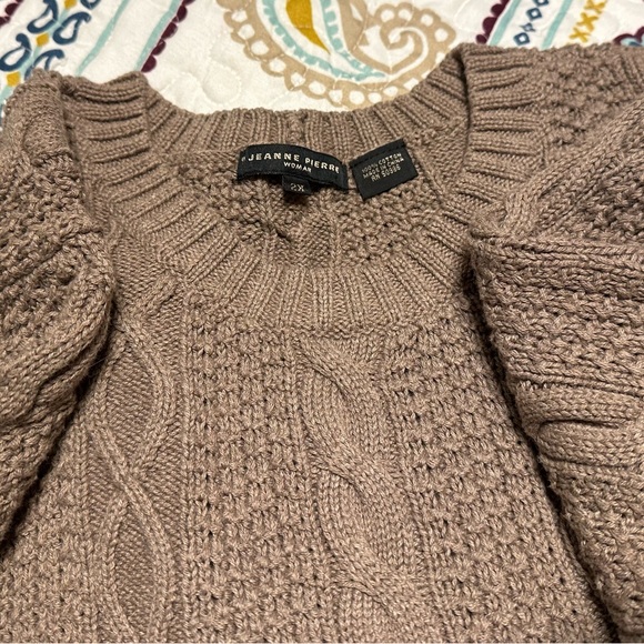 Jeanne Pierre 2X 100% cotton taupe swester - Picture 2 of 10